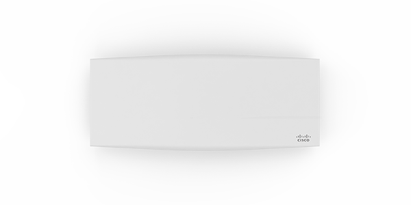 Ein weißes, rechteckiges WLAN Modul der Marke Cisco Meraki