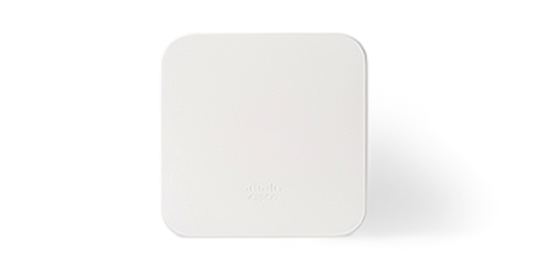 Eine viereckige, weiße Box von der Marke Cisco Meraki